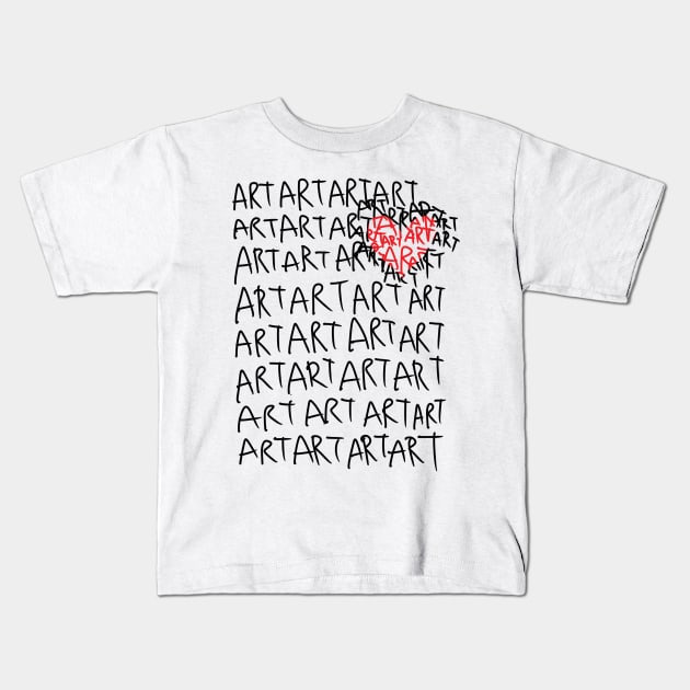 HEART ART Kids T-Shirt by MagnumOpus